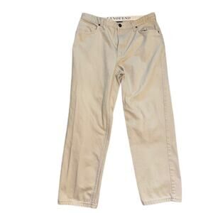 Lands' End Men's Relaxed Fit Tapered Jeans - 34x29 - Beige
